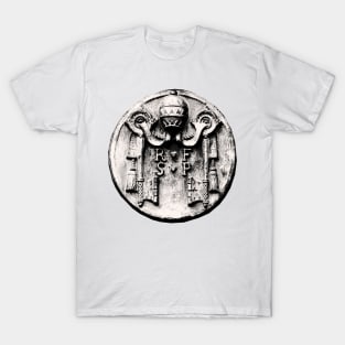 Vatican of faith in secular metal relic T-Shirt